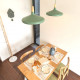 Industrial Dining Table L120-220, WH Industrial Dining Table L120-220, WH